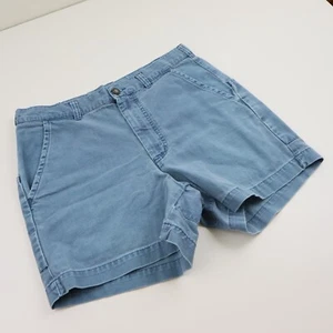 Vintage 90s Patagonia Canvas Denim Original Stand Up Hiking Shorts Mens 32 Blue - Picture 1 of 8