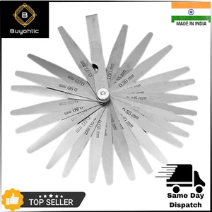 Feeler Gauge Metric Size Stainless Steel Precision Multi Blades Hand Tool Lathe - Picture 1 of 9