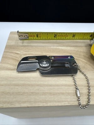 Wartech mini chaveiro dobrável faca Dogtag HWT235RB - Imagem 1 de 3