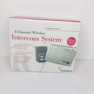 Radio Shack 3 Channel Home Intercom Doorbell Wireless 43-3101 New In Box - Picture 1 of 3