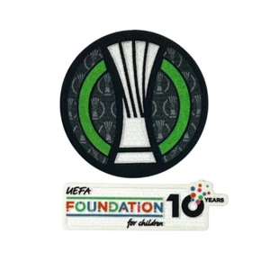 OFFICIAL 2025-26 UEFA Conference League + Foundation 10 Years Anniversary Patche - Picture 1 of 6