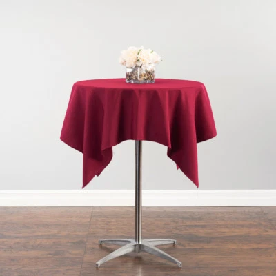LinenTablecloth 54 x 54 Square Polyester Tablecloths, 33 Colors! Party Event - Image 1 of 4