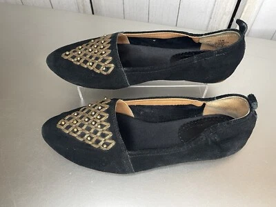 Замшевые мокасины Anthropologie Latigo Unity размер 10 украшенные бисером ручная работа - Изображение 1 из 4