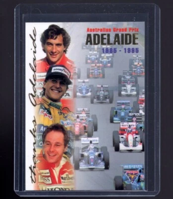AYRTON SENNA & MICHAEL SCHUMACHER 1995 Futera Formula One F1 Card 430/3000 PSA - image 1 of 4