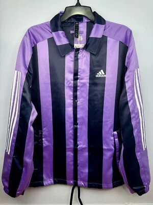 Adidas Originals мужской атласный тренеров куртка фиолетовый фиолетовый мужской размер средний - Изображение 1 из 4