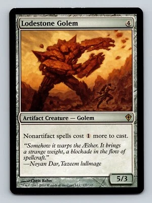 Lodestone Golem - Worldwake - Light Play - English - Magic The Gathering MTG - Image 1 of 2