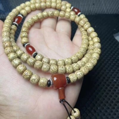 Pulsera Bodhi Luna Estrella Natural con 108 Cuentas Bodhi, 8 * 10 mm Foto 1 de 4