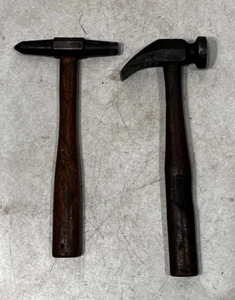 Lot of 2 Vintage Sears Roebuck Cobbler's Hammer & Unbranded Specialty Hammer - Picture 1 of 11