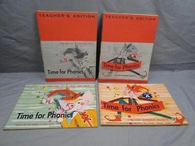 Time for Phonics Teacher Student Book A and R 1962 Louise Binder Scott - Image 1 of 4