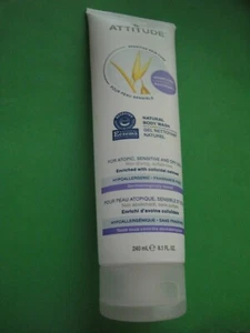 ATTITUDE Natural Body Wash for Sensitive Itchy and Dry Skin, 240ml/8.1oz. - Picture 1 of 4