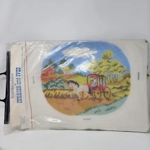 Currier & Ives Summer Horse Farm Needlepoint Kit S-01 Marj Sablow NOS Buggy - Picture 1 of 6