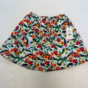 NWT Classic Prep 12 Year Audrey Scallop Olina Poplin Stretch Floral Kids Skirt - Picture 1 of 13