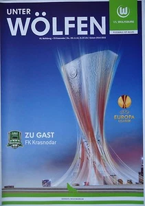 Programa UEFA EL 2014/15 VfL Wolfsburgo - FK Krasnodar - Imagen 1 de 1
