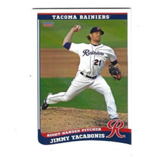 2021 Tacoma Rainiers (Triple A-Seattle Mariners) Jimmy Yacabonis