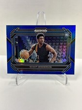 2023 Prizm Draft Scoot Henderson RC Blue /199 Variation SP! Card #24 Blazers