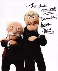 Peter Linz signed Autogramm 8x10 Foto Puppenspieler Sesamstraße Muppets Statler - Bild 1 von 1