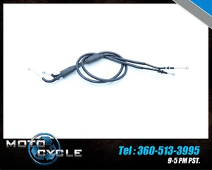 15 2015 TRIUMPH STREET TRIPLE R RX 675RX 675 OEM THROTTLE CABLES CABLE T16 - Picture 1 of 6
