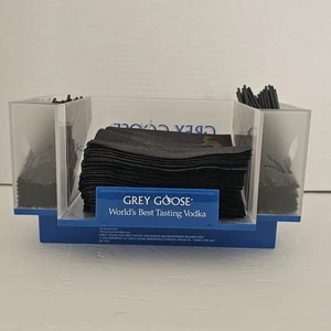 Juego de servilletas y pajitas de ganso gris para bar - Imagen 1 de 5