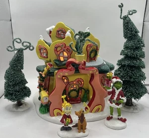 Departamento 56 Cómo el Grinch robó la casa de Navidad Cindy Lou Who’s con Grinch y Max - Imagen 1 de 24