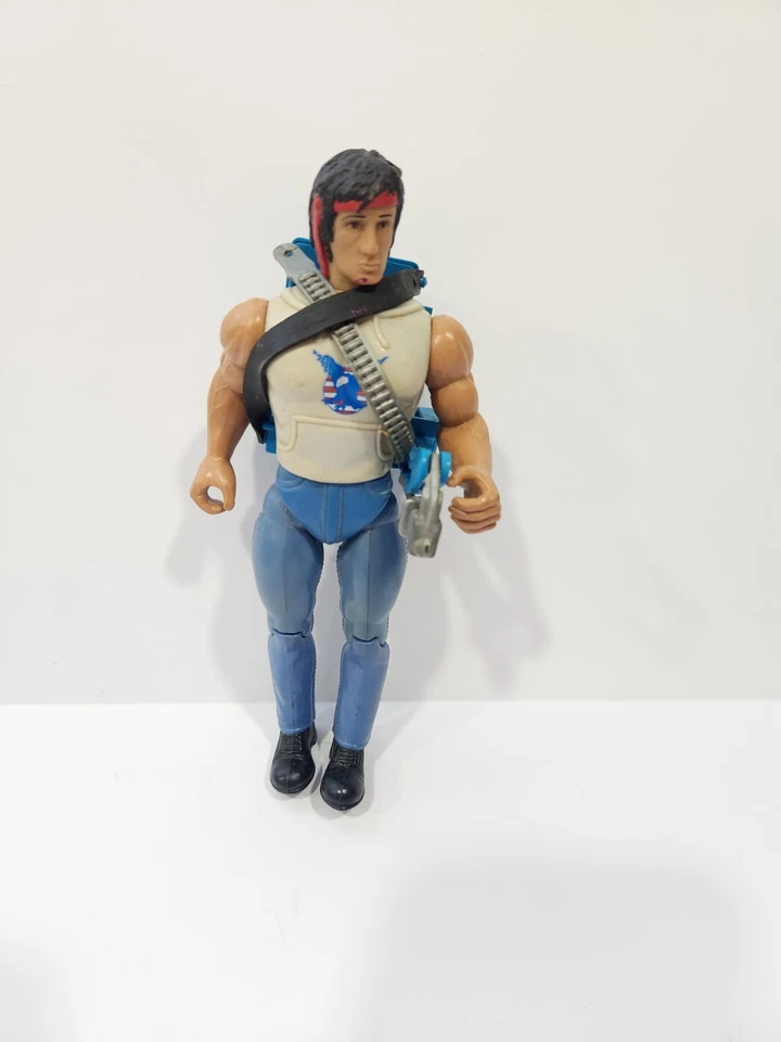 Винтажная экшн-фигурка Coleco 1985/1986 Rambo с рюкзаком  - Изображение 1 из 3
