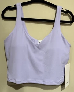 Neu mit Etikett lululemon Größe 12 Align kurz geschnittener integrierter Tank-BH LFRS lavendar lila 68 $ - Bild 1 von 3
