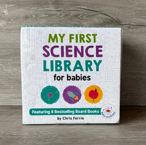 My First Science Library for Babies Chris Ferrie 8 Board Books Rocket Physics + - Picture 1 of 18