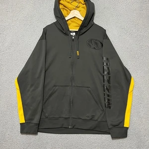 Nike Missouri Tigers Hoodie Herren XL grau lockere Passform durchgehender Reißverschluss Polyester Therma-Fit - Bild 1 von 11