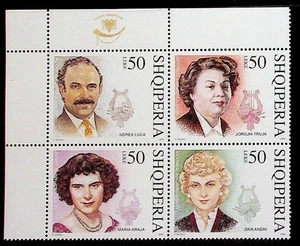 ALBANIA Sc 2748 NH BLOQUE DE 4 DE 2004 - GENTE FAMOSA - (WS25) - Imagen 1 de 1