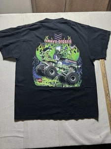 Vintage Y2K 2000 grave digger AOP monster truck T-shirt size XL short sleeve - Picture 1 of 6