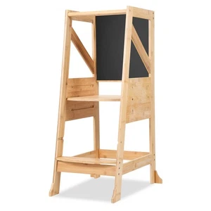 Lernturm Sicher Hochstuhl Lernstuhl Stufen Hocker Stehhocker mitwachsend - Bild 1 von 6