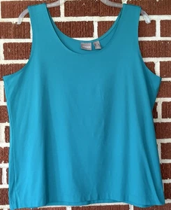 Camiseta sin mangas Chico’s Teal con capas talla 3 (XL) - Imagen 1 de 5