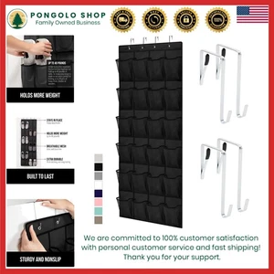 Over the Door Schuh Organizer Schwerlast Große Tiefe Tasche Hängend Schuh Organizer - Bild 1 von 11