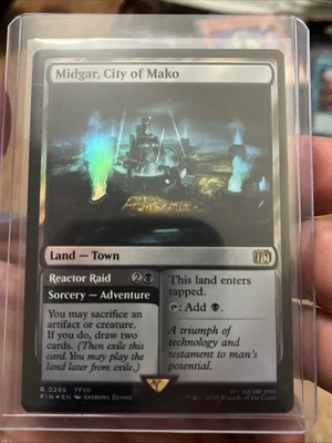 Magic: The Gathering Final Fantasy Midgar City of Mako Foil Rare Card Fin 0286 - Image 1 of 4