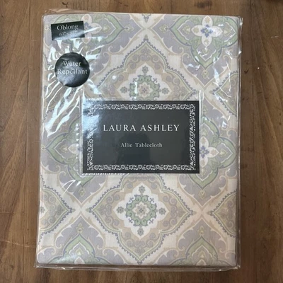 Laura Ashley Allie Tablecloth 60 X 84 Oblong Water Repellant New - Image 1 of 4