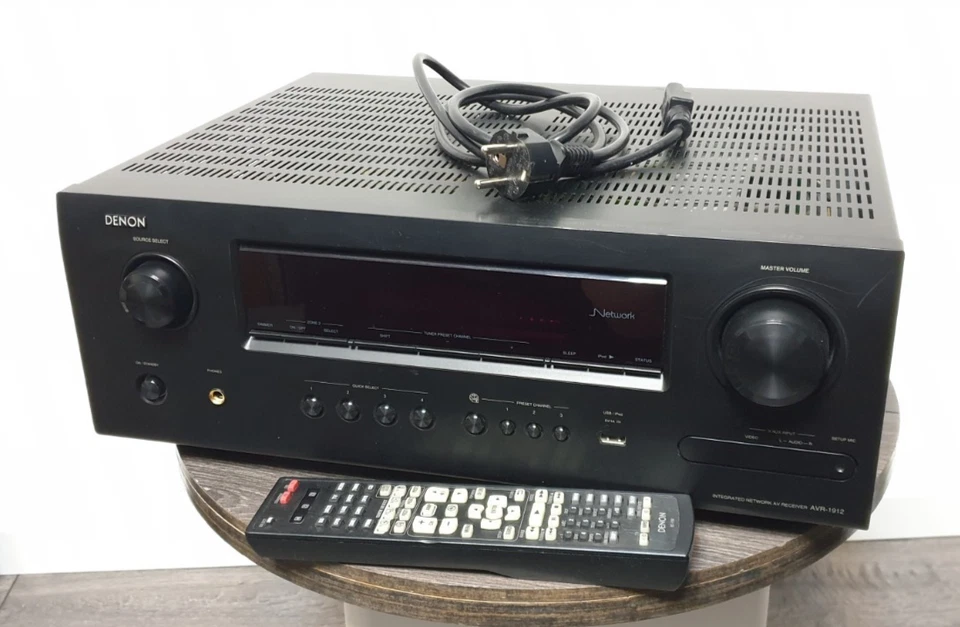 7.1 Kanal Heimkino Receiver DENON AVR-1912 mit HDMI und Fernbedienung 460W - Bild 1 von 4