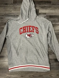 Kansas City Chiefs Hoodie Sweatshirt XL Gray Red NFL Team Apparel - Picture 1 of 6