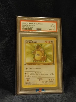 1999 Jungle 1st Edition Kangaskhan 21/64 PSA 6 - Image 1 of 2