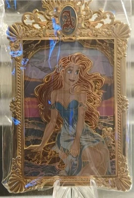SOADA Magically Horrific Ariel Portrait LE Fantasy Pin Little Mermaid NWT Blue - Image 1 of 4