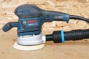 Bosch GEX34-6N compatible con adaptador de aspiradora de tienda 1 7/8 y ROS65VC - Imagen 1 de 6