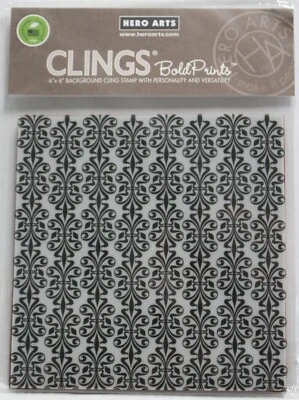 Estampilla adhesiva de fondo de 6" x 6" con estampado audaz de Hero Arts  Foto 1 de 4