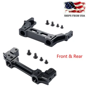 CNC Alloy Front & Rear Bumper Mount For 1/10 RC Crawler Axial 90046 SCX10II US - Imagen 1 de 12