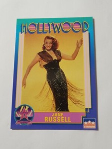 Vintage Jane Russell Hollywood Walk of Fame Card # 54 Starline 1991 NM 