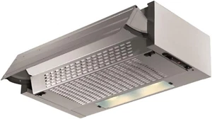 Cappa Da Incasso Estraibile Colore Alluminio 60X30X15 Cm - 3 Liv Potenza - Led - Foto 1 di 12
