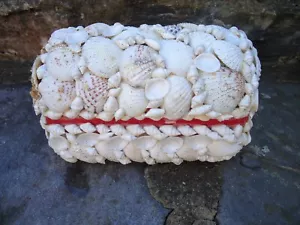 Shell Trinket Jewellery Box Treasure Chest Sea Shell Fish Nautical Gift - Picture 1 of 7