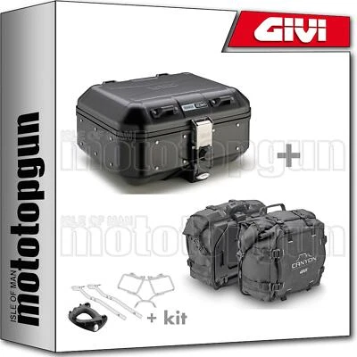 GIVI BAULETTO CANYON DLM30B + VALIGIE CANYON GRT720 HONDA CB 500 X 2014 14 Foto 1 de 4