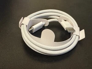 USB-C Cable Braided Nylon 1M/3FT (iPhone 15, 16, Android compatible) - Picture 1 of 2