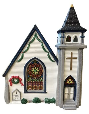 Lemax Village Collection Jukebox Junction Porcelain Lighted House Church 1998 - Image 1 of 4