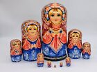 10 i 1 Art Nesting Lalka 10" matrioszka Ręcznie robiona na Ukrainie Ekskluzywna kolekcja