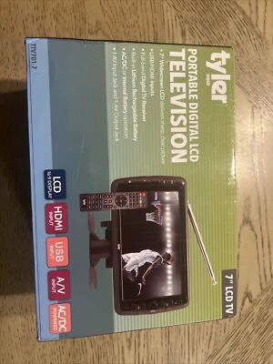 Tyler 7" Portable Widescreen LCD TV w/ Detachable Antennas, USB/SD Card TTV701-7 - Image 1 of 2