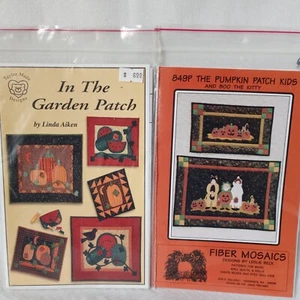 Quilt Patterns Fall Halloween Pumpkins Lot of 2 - Picture 1 of 5